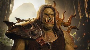 Orc bust sculpture, ZBrush creation, Hyper-realistic details, Incredible craftsmanship HD wallpaper