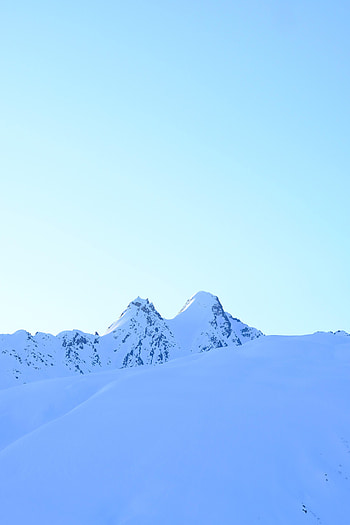 Winter, Nature, Snow, Mountain, Vertex, Top HD phone wallpaper