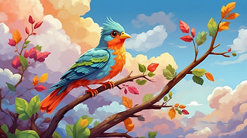Bird drawing, bird, Anime, drawing, sky, cloud, Anime Bird, Sky Anime HD wallpaper