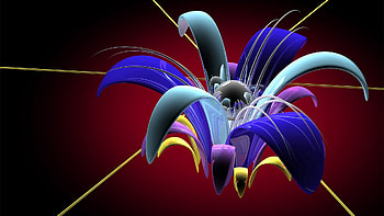 Abstract, Flower, Petals, 3D, Glass, Volume, Plastic HD wallpaper