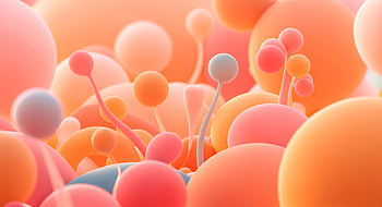 Vibrant Organic Shapes in Ultra, Abstract, colorful, sphere, organic, design HD wallpaper