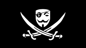 Anonymous Pirate Bitcoin , anonymus, bitcoin, computer, dark, black, oled, artist, artwork, digital-art HD wallpaper