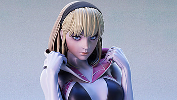 Spider Gwen , Ultra , Captivating pose, Heroic persona HD wallpaper