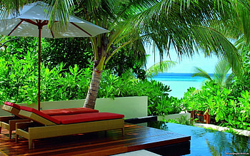 Summer, Miscellanea, Miscellaneous, Relaxation, Rest, Resort, Lounger, Lejek HD wallpaper