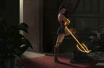 Wonder Woman Warrior Artwork , wonder-woman, superheroes, artwork, artist, digital-art, artstation HD wallpaper