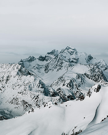 Landscape, Nature, Mountains, Snow, Vertex, Tops, Mountain Range HD phone wallpaper