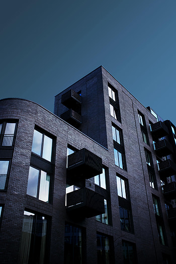 Windows, Architecture, Twilight, Building, Miscellanea, Miscellaneous, Dusk, Facade HD phone wallpaper
