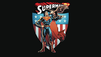 Minimal, superman, superhero, comics HD wallpaper