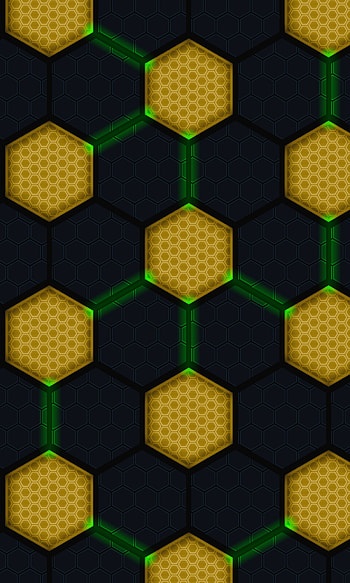Circles, 3D, Glow, Hexagons, Connections, Connection, Scheme HD phone wallpaper
