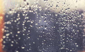 Drops, Macro, Surface, Glass HD wallpaper
