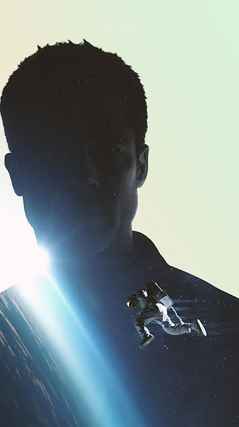 Ad Astra, Brad Pitt's performance, Atmospheric visuals, Deep space odyssey HD phone wallpaper