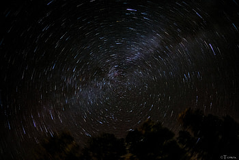 Universe, Dark, Blur, Smooth, Starry Sky, Rotation HD wallpaper