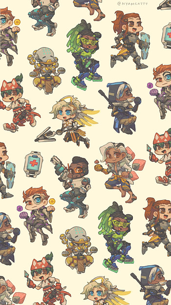 Chibi Overwatch : Cute Heroes Unite!, video game, Overwatch, chibi HD phone wallpaper