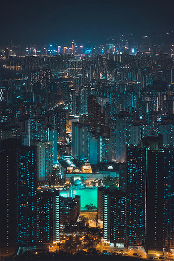 Cities, Architecture, City, Building, Night City HD phone wallpaper