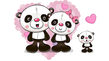 Teddy Bear Valentines, Firefox theme, bears, valentines, family, love, hearts, teddies HD wallpaper