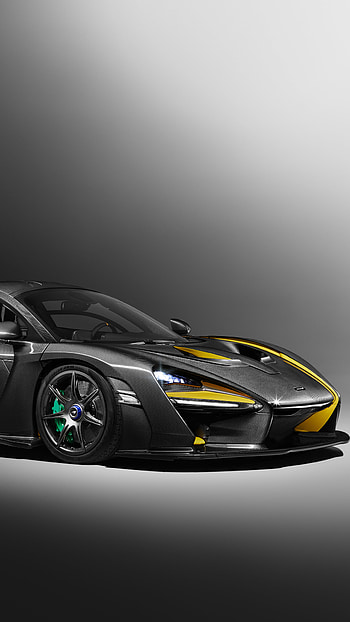 McLaren Senna, Carbon theme, Sony Xperia HD phone wallpaper