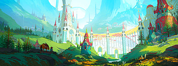 fantasy, city, fantasy city HD wallpaper