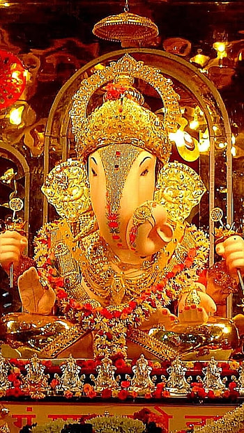 Ganesh , Dagdusheth Ganpati, dagdusheth, ganpati, temple HD phone wallpaper