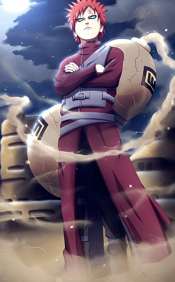 Gaara 3D, Naruto Uzumaki art HD phone wallpaper