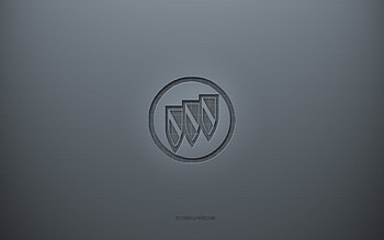 Buick logo, gray creative background, Buick emblem, gray paper texture, Buick, gray background, Buick 3d logo HD wallpaper