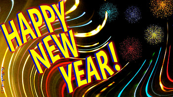 Happy New Year; 2019! :D, Happy New Year, fireworks, new y3ar, black, New Years, yellow, celebrate, celebration HD wallpaper