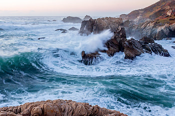 Garrapata State Park, Big Sur's Pacific Ocean waves, Sea , Coastal serenity HD wallpaper