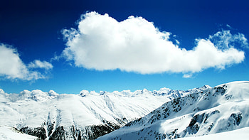 White Peaks, white, peaks, snow, sky, nature, mountain HD wallpaper
