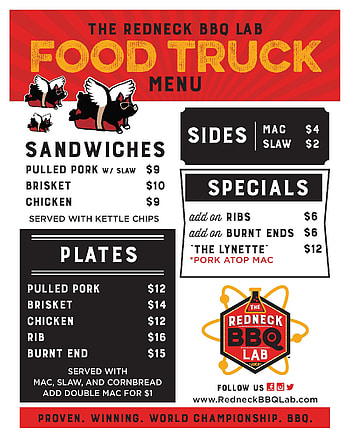 Food truck menus, Redneck BBQ Lab HD phone wallpaper