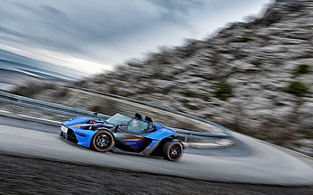 ktm x-bow gt, desert, ktm, road, x-bow HD wallpaper