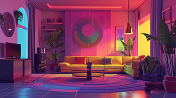 Aesthetic Living Room Interior Design |, living room, interior design, aesthetic, vibrant colors HD wallpaper
