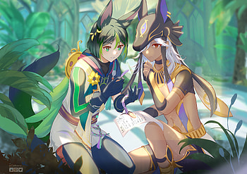 Tighnari & Cyno — Genshin, Tighnari (Genshin Impact), Cyno (Genshin Impact), video game, Genshin Impact HD wallpaper