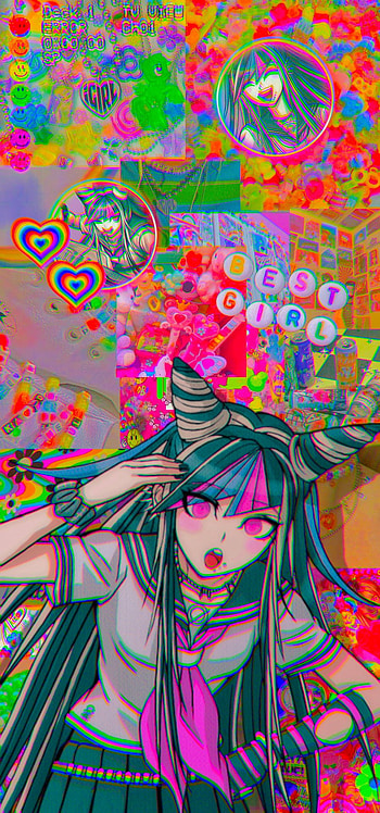 Glitchcore 1, Rojo, Verde HD phone wallpaper