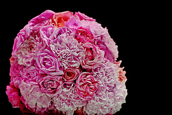 Flowers, Roses, Pink, Carnations, Bouquet HD wallpaper