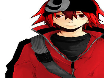Anime boy with BlackRed clothes, anime, blackred, boy, eyes, clothes HD wallpaper