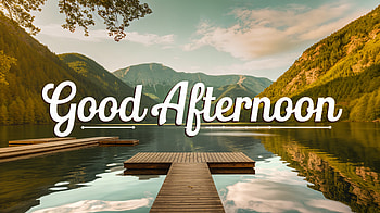 Good Afternoon: Serene Ultra, lake, mountain, nature HD wallpaper