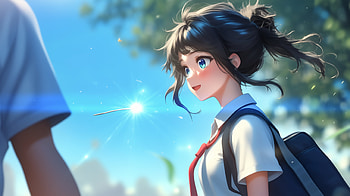 Mitsuha Miyamizu from Your Name. -, Anime, Your Name., Mitsuha Miyamizu HD wallpaper