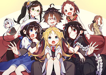 Anime, characters, Ryuuou no oshigoto! HD wallpaper
