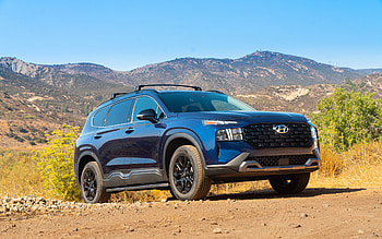 2022, Hyundai Santa Fe XRT, , front view, exterior, new blue Santa Fe, USA version, tuning Hyundai Santa Fe, Korean cars, Hyundai HD wallpaper