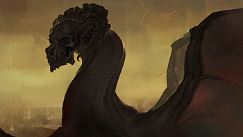 Art, Being, Creature, Skull, Spooky, Eerie HD wallpaper