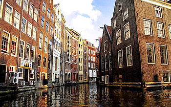 Cities, Houses, City, Venetian Canal, Venice Canal, Buildings, Built, Amsterdam HD wallpaper