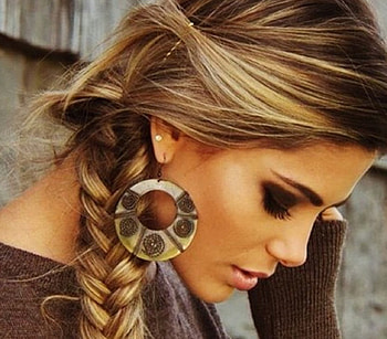 lovely girl, braid, girl, blonde, hair HD wallpaper