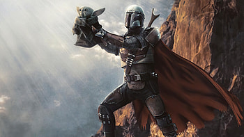 Lion King parody, The Mandalorian HD wallpaper