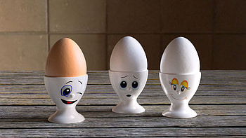 3D, Smile, Egg HD wallpaper