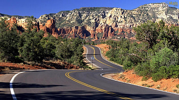 Heading out of town, desert, nature, mountains, entertainment HD wallpaper