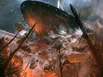 No Control, control, 3d and cg, ship, 3d, catastrophe, disaster HD wallpaper