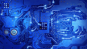 Blue Circuit Board And Empty Space Loop Stock Footage Video . HD wallpaper