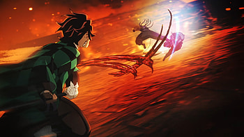 Kimetsu no Yaiba, Demon Slayer: Kimetsu no Yaiba, Tanjiro Kamado, Tengen Uzui, Gyutaro (Demon Slayer), Anime HD wallpaper