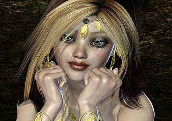 Woman, beautiful, fantasy, 3d HD wallpaper