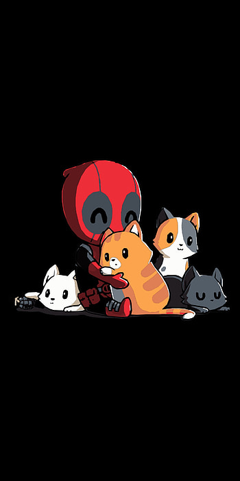 Deadpool, art, animated cartoon HD phone wallpaper