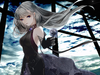 Goth Girl, gothic, orginal, pretty, girl, long hair HD wallpaper
